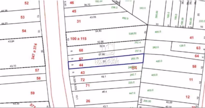 Terreno à venda, 253 m² por r$ 862.000,00 - parque das nações - santo andré/sp
