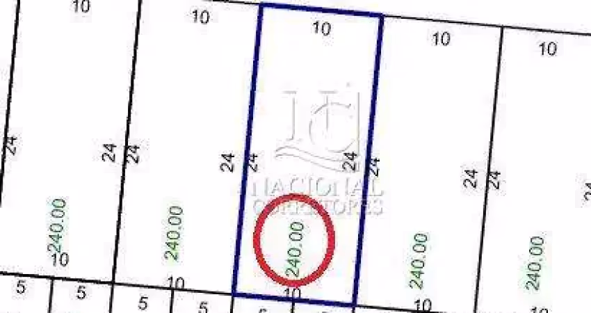 Terreno à venda, 240 m² por r$ 340.000,00 - jardim santo andré - santo andré/sp