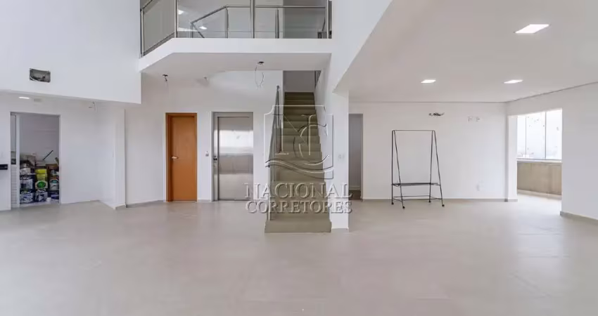 Apartamento duplex à venda, 5 quartos, 5 suítes, 6 vagas, vila assunção - santo andré/sp