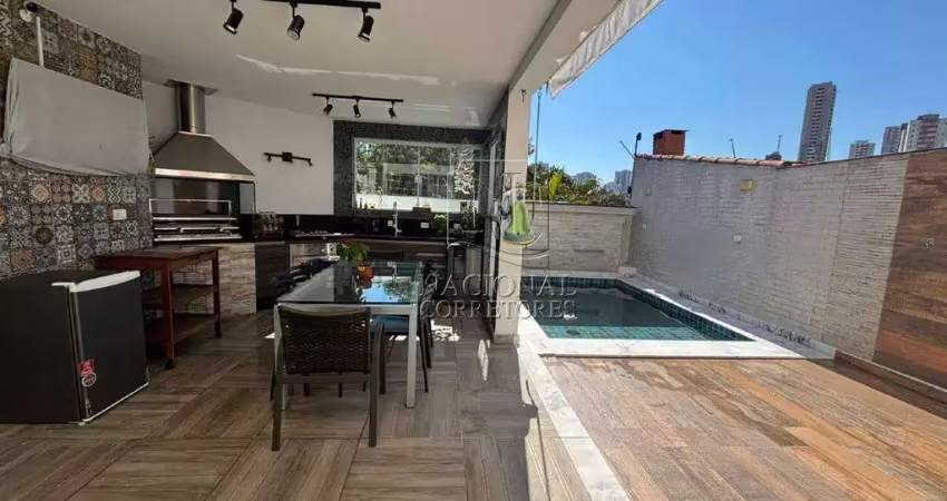 Sobrado para aluguel, 5 quartos, 3 suítes, 5 vagas, campestre - santo andré/sp