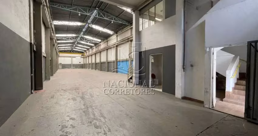 Galpão industrial com 618 m² para locação – bairro casa branca em santo andré