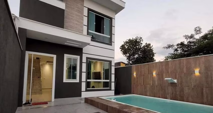 Casa para Venda em Rio das Ostras, Jardim Marilea, 3 dormitórios, 1 suíte, 1 banheiro, 1 vaga