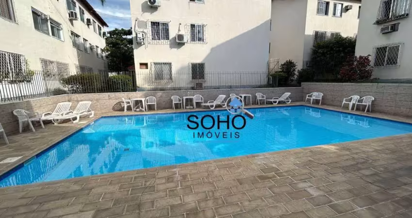 Apartamento com 3  à venda, 3 quartos, 56 m² por r$ 240.000 - anil - rio de janeiro/rj
