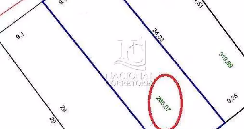 Terreno à venda, 266 m² por r$ 1.200.000,00 - vila guiomar - santo andré/sp