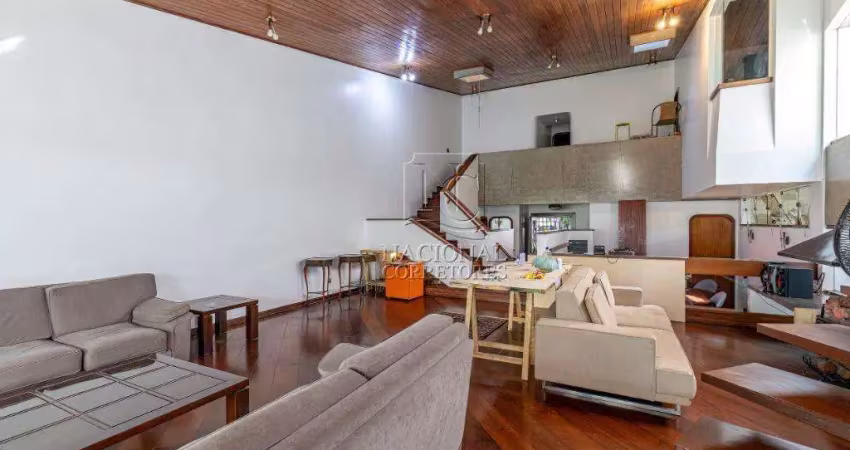 Sobrado com 3 dormitórios para alugar, 560 m² por r$ 14.628,34/mês - campestre - santo andré/sp