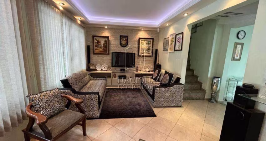 Sobrado com 3 dormitórios à venda, 191 m² por R$ 1.250.000,00 - Vila Curuçá - Santo André/SP