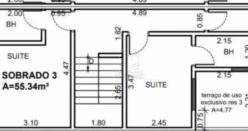 Sobrado com 3 dormitórios à venda, 126 m² - vila pires - santo andré/sp