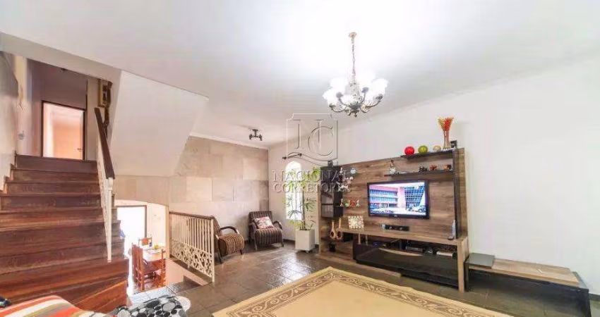 Sobrado com 3 dormitórios à venda, 286 m² - Vila Curuçá - Santo André/SP