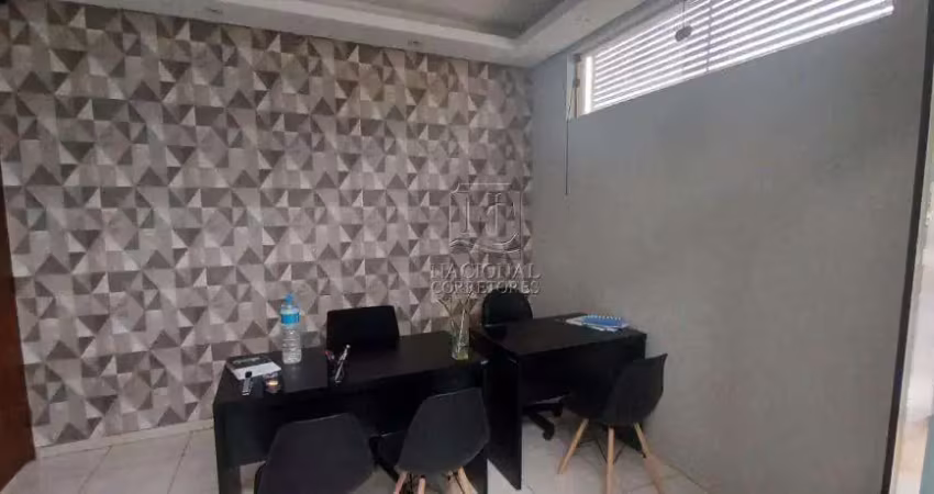 Salão para alugar, 100 m² por r$ 3.000,00/mês - jardim ana maria - santo andré/sp