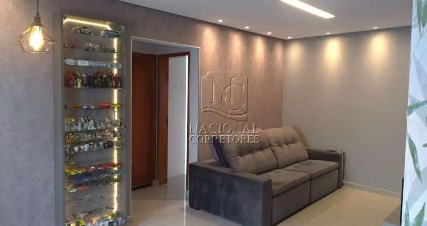 Cobertura com 2 dormitórios à venda, 104 m² por r$ 570.000,00 - parque das nações - santo andré/sp