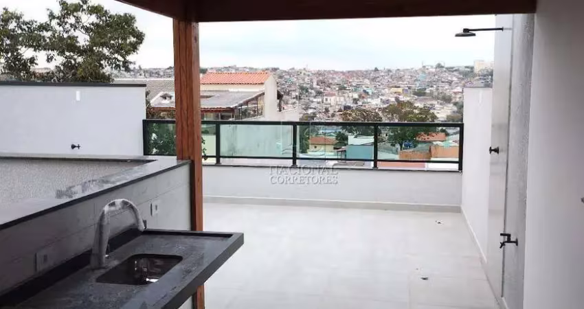 Apartamento Cobertura N°5 sem condomínio e COM ELEVADOR, 53,57 M2 de área útil no Jardim das Maravilhas em Santo André -SP.