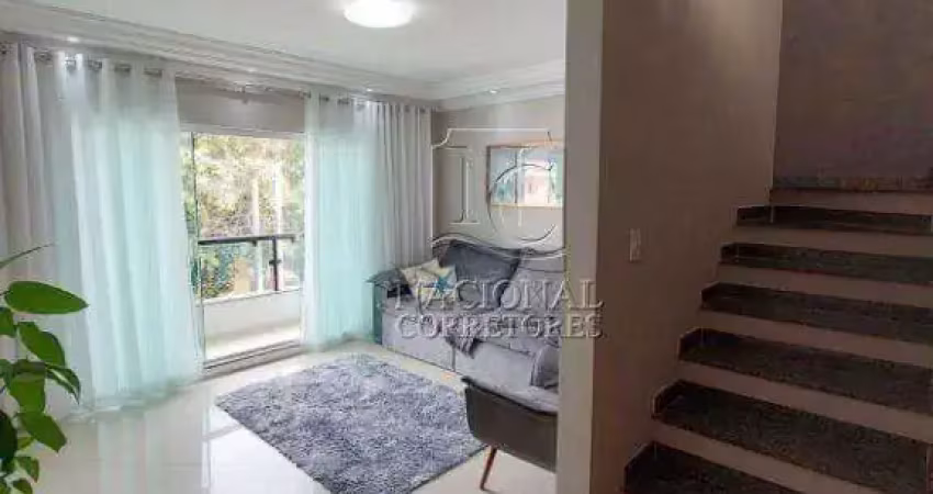 Cobertura com 3 dormitórios à venda, 168 m² - parque das nações - santo andré/sp