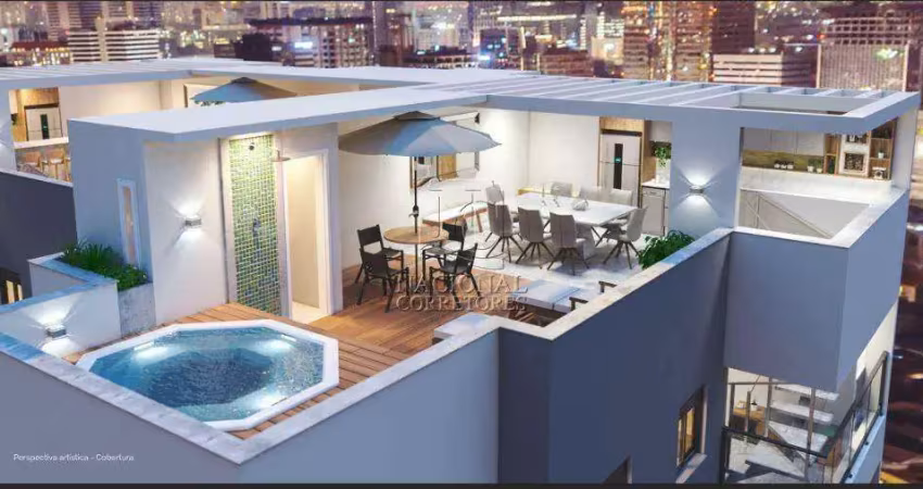 Apartamento duplex à venda, 3 quartos, 1 suíte, 2 vagas, vila assunção - santo andré/sp