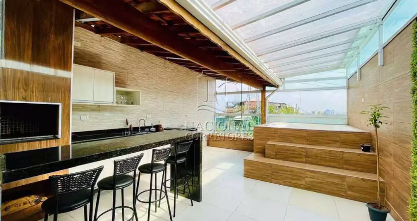 Cobertura duplex 100m² | área gourmet, hidromassagem e 100% planejada – jardim do estádio, santo andré
