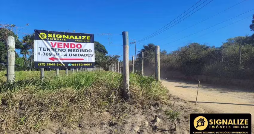 Oportunidade terreno totalmente linear 1.309m² - são pedro da aldeia/rj