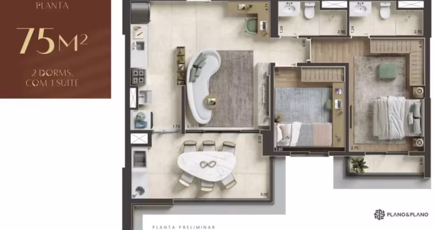 RR7911 Apartamento 75m² CONDOMÍNIO NID ALPHAVILLE - OPORTUNIDADE - 2 Dorms 2 Vagas - Barueri, SP - Ótima Localização - ALAMEDA ARAGUAIA