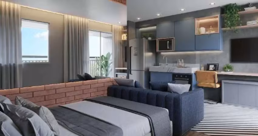 Condomínio welconx vila olímpia, studio residencial de 29m² com 1 dormitório, 1 banheiro, sem vaga.