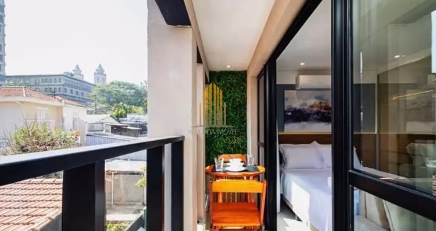 Condomínio veritás em pinheiros, studio de 32m² com 1 vaga.
