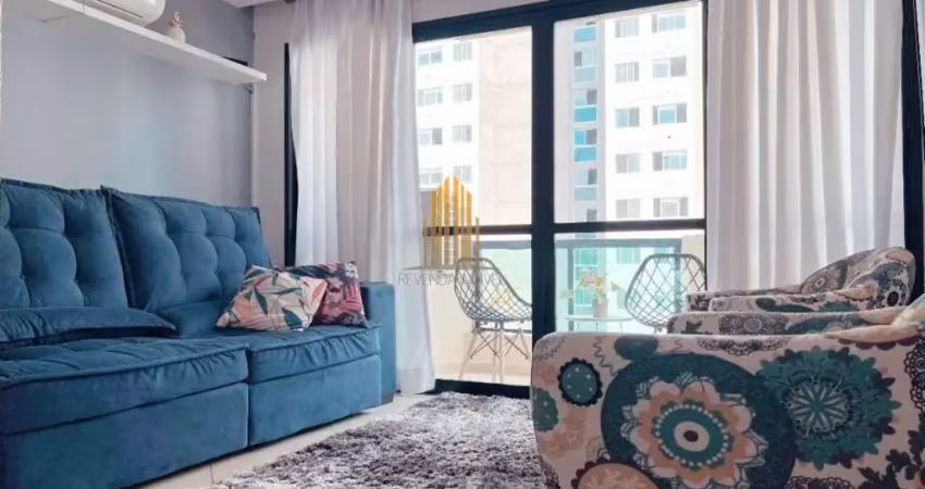 Condomínio edifício riverside em santo amaro, apartamento de 63m², 2 dormitórios, varanda e 1 vaga à