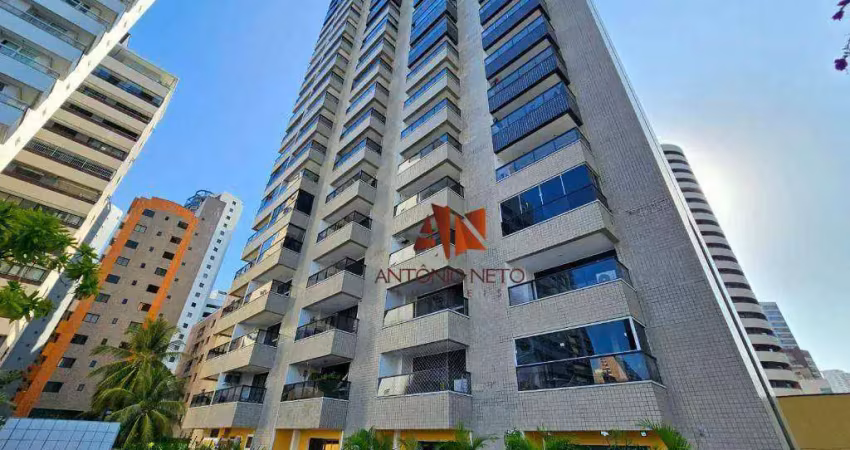 Flat com 1 dormitório à venda, 42 m² por r$ 590.000,00 - meireles - fortaleza/ce