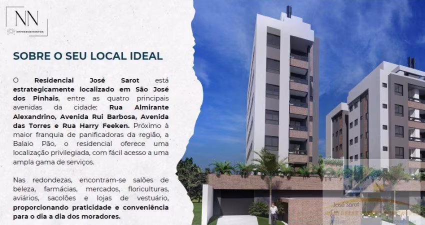 Apartamento Garden para Venda em São José dos Pinhais, Boneca do Iguaçu, 2 dormitórios, 1 suíte, 2 banheiros, 2 vagas