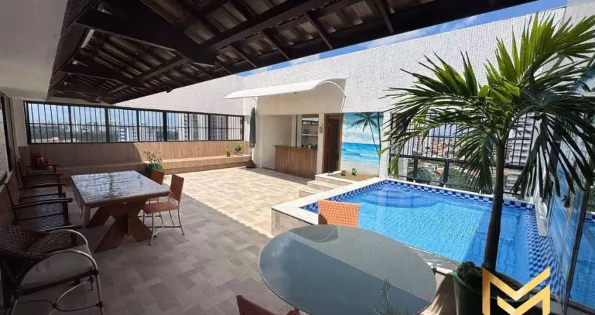 Cobertura com 4 suítes à venda, 240 m² por r$ 900.000 - dionisio torres - fortaleza/ce