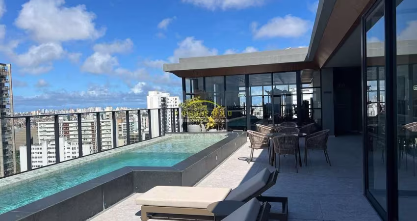 Studio à Venda no Corredor da Vitória, Andar Alto, Vista Mar - Salvador | 25,54 m²