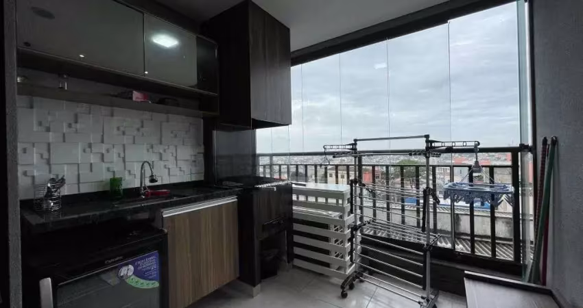 Apartamento com sacada gourmet, 2 dormitórios e 1 vaga, 58 m² - vila formosa - são paulo