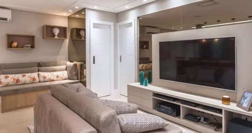 Lindo apartamento mobiliado para venda, com 66m², 1 suíte, sala estendida e  vagas de garagem!!!