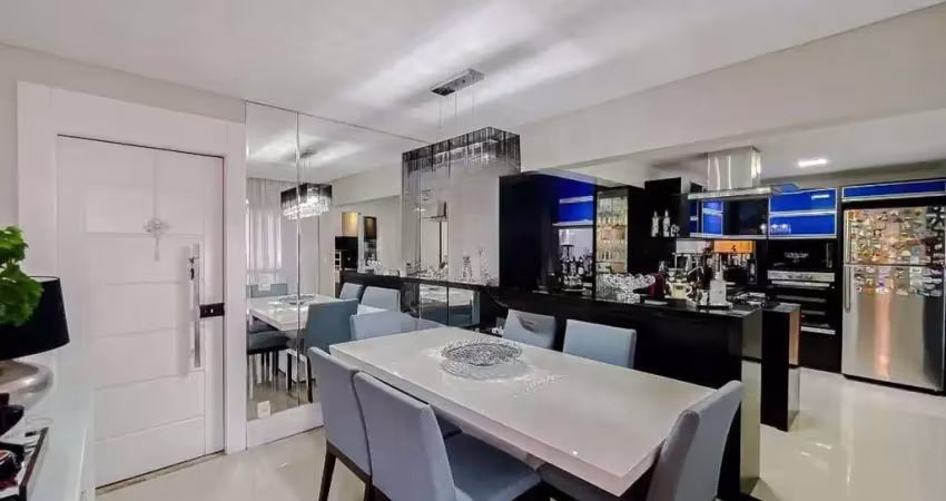 Lindo apartamento semimobiliado, com 103m², 3 dormitórios (2 suítes), varanda gourmet, móveis de qu