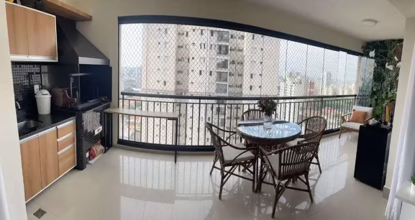Excelente apartamento com varanda gourmet, 3 dormitórios (1 suíte) e 2 vagas, 120 m² - vila prudent