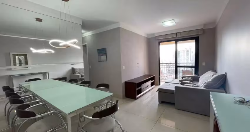 Apartamento mobiliado em andar alto, 2 dormitórios, 1 suite, 2 vagas, 70m², vila regente feijó, são