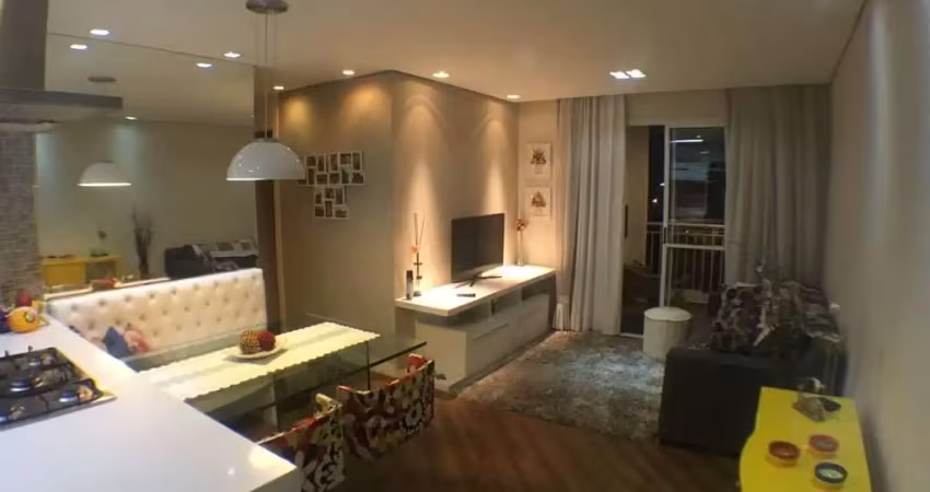 Belissímo apartamento mobiliado na mooca, com 76m², 2 dormitórios (1 suíte), varanda gourmet, sala