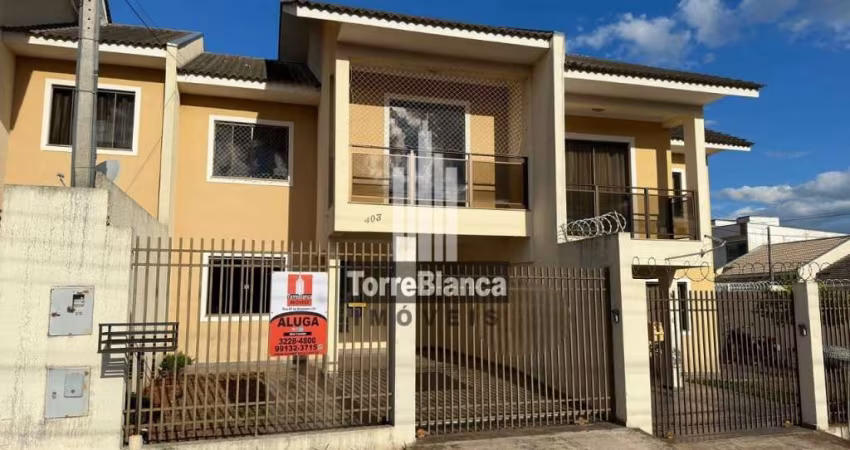 Sobrado para locação, 3 quartos sendo 1 suíte, Área externa, 1 vaga de garagem, 91m², Uvaranas - Po