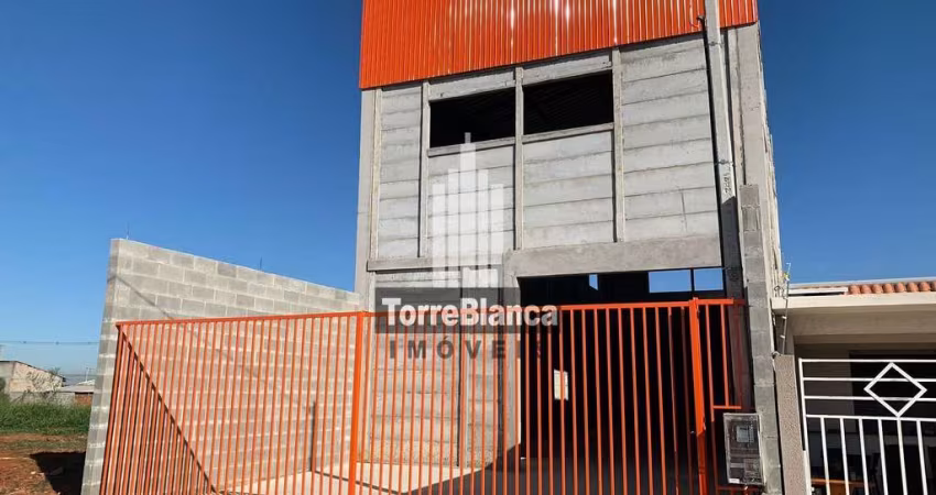 Galpão / Barracão para locação com mezanino e banheiro, 180 m² -  Cará-cará, Ponta Grossa, PR