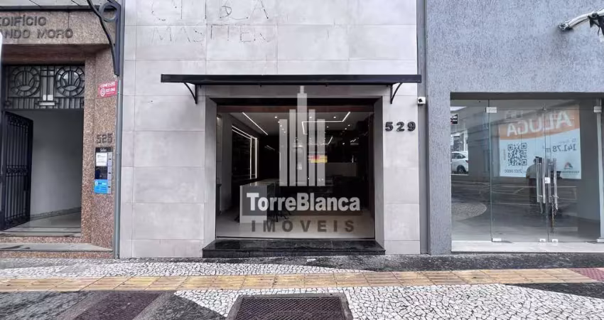 Loja mobiliada para locação na av. vicente machado - 80m² - centro, ponta grossa, pr