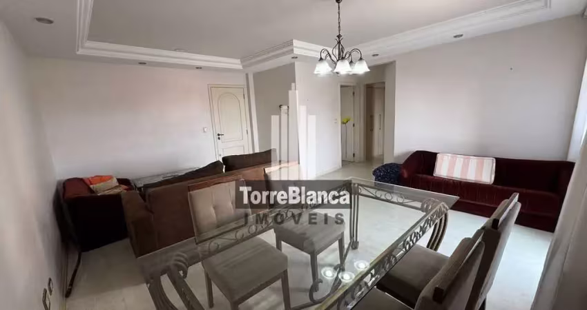 Apartamento mobiliado no edifício riachuelo com 3 quartos, suíte e churrasqueira na sacada
