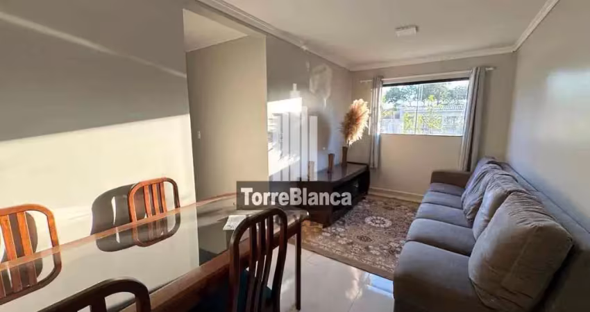 Locação - apartamento mobiliado com 3 quartos, 1 vaga, edifício ilha santorini, uvaranas.