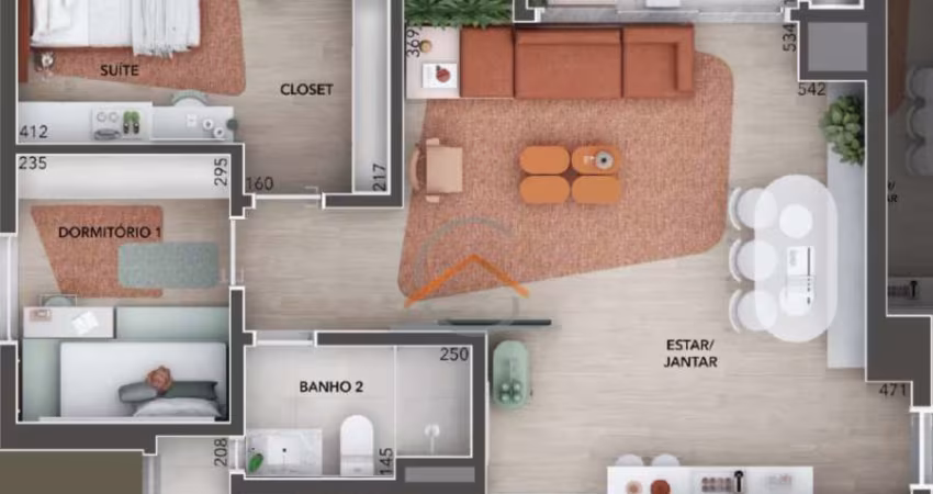 SUMMER - 80m2 privativos