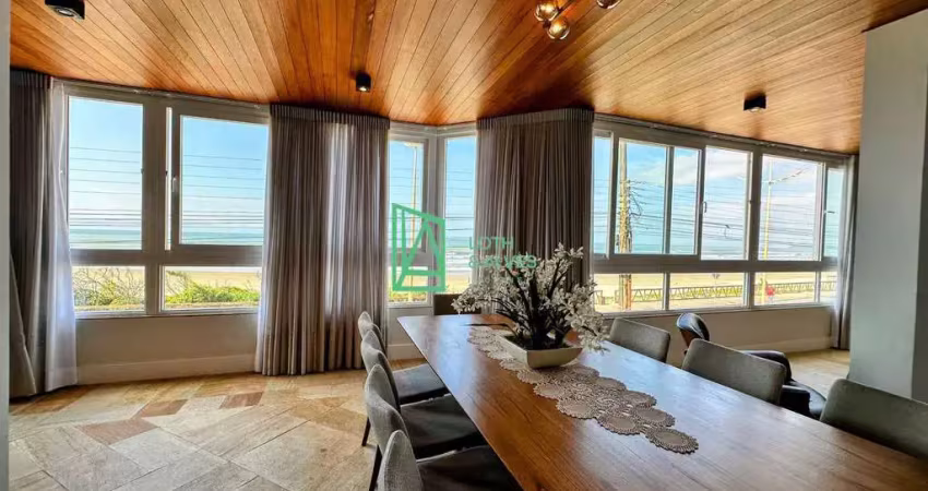 Apartamento frente mar com 05 suites à venda, mobiliado gravatá, navegantes - sc