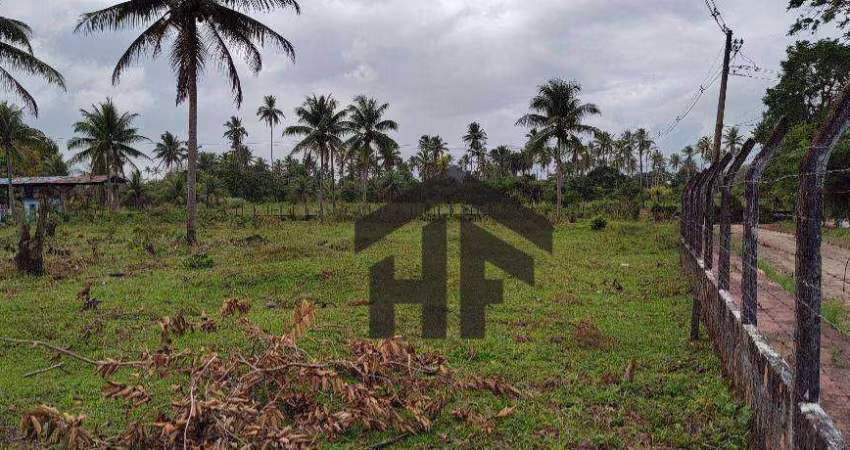 Terreno de 7.237m², à venda, totalmente cercado, localizado em Cruz de Rebouças, Igarassu - PE.