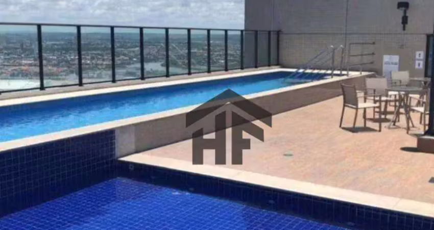 Flat de 33,46m² à venda, com 1 quarto e mobiliado, localizado no Pina, Recife - Pernambuco.