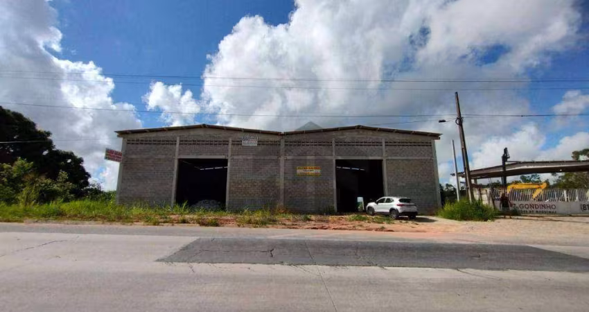 Dois Galpões Comerciais de 720m² com banheiro, localizado em Moreno, Pernambuco.