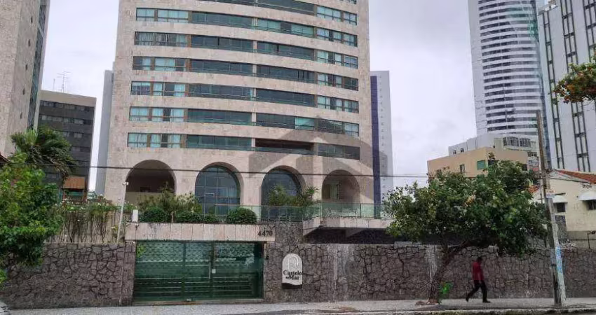Apartamento de 220m² para alugar ou vender, com 4 quartos suítes, localizado em boa viagem, recife - pernambuco.