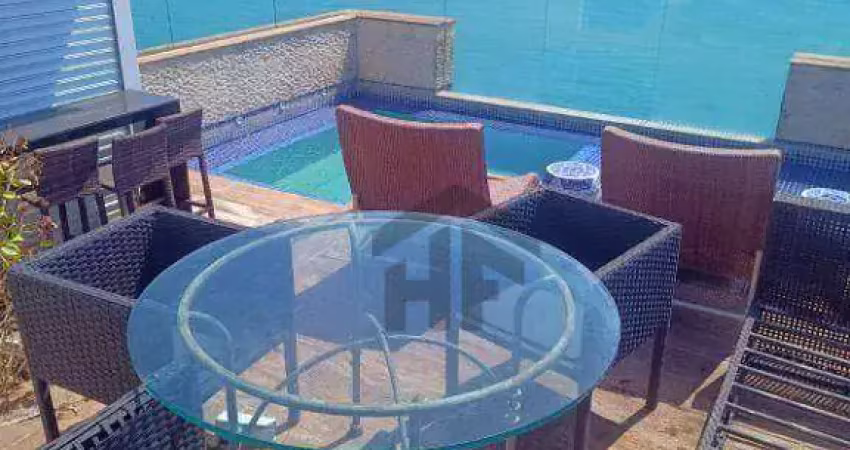 Apartamento cobertura tríplex, 413m², à venda com 4 quartos suítes, localizado em piedade, jaboatão dos guararapes - pernambuco.