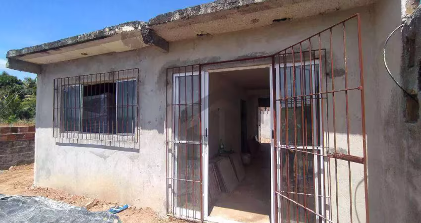 Casa de 65m², no terreno de 122m², à venda com 2 quartos, localizada n. são do ó, ipojuca - pernambuco.