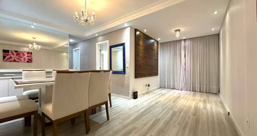 Apartamento semi-mobiliado de 70m² com 3 quartos e 1 vaga no campo comprido