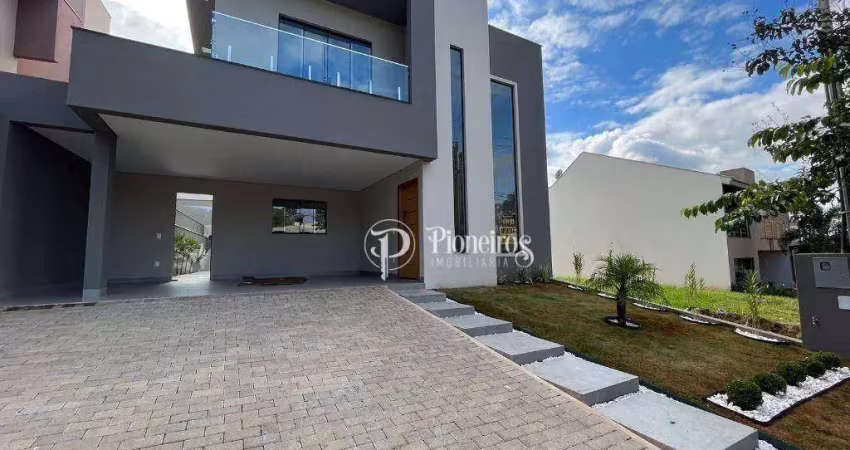 Casa com 3 dormitórios à venda, 178 m² por r$ 1.350.000 - condomínio bella vitta - londrina/pr