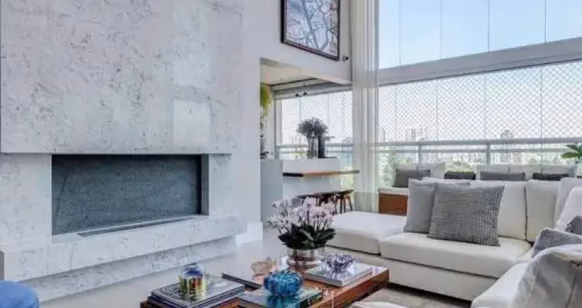 Apartamento de luxo com 198m², 4 suítes e pé direito duplo no brooklin – condomínio nova york penthouses
