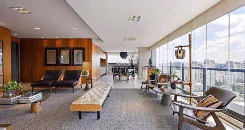 Apto com 358 m² de luxo e sofisticação, 3 suites, lazer, uma vista espetacular de são paulo